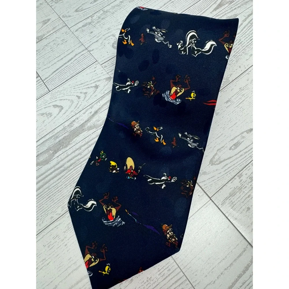 Vintage Looney Tunes Bugs Bunny Tie Men's‎ Novelty Cartoon Necktie Warner Bros